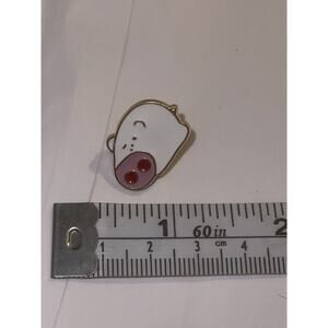 Pig With Pink Nose Brooch